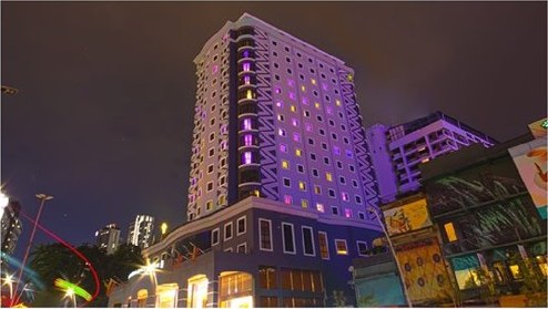 Ancasa Hotel Kuala Lumpur at night